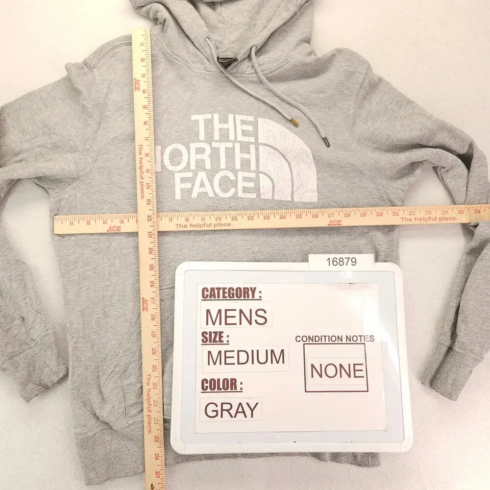 The North Face Pullover Long Sleeve Outdoor Hoodie Mens Size Medium M Gray